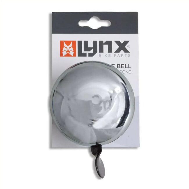 Lynx Ding-dong fietsbel - 80mm - Chroom - Heldere tweeklank - Standaard montage