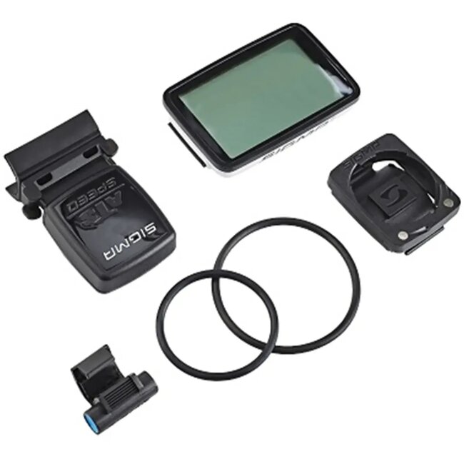 Sigma Draadloze fietscomputer - Groot display - Eenvoudige bediening - Zwart/wit - Waterdicht