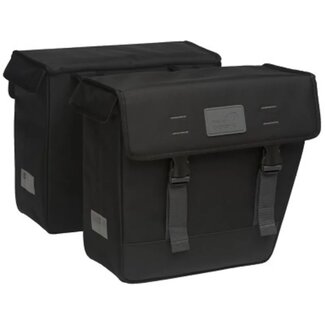 New Looxs Dubbele fietstas - waterafstotend polyester - 33L - zwart - slanke pasvorm