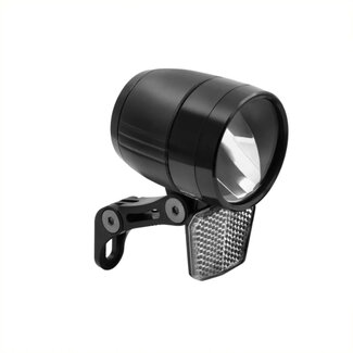 Falkx E-Bike koplamp - 100 Lux - aluminium - waterproof - 6V-48V - zwart