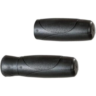 Herrmans Ergonomische fietshandvatten - Comfortabel - Zwart - 120/90mm - Veilig materiaal Herrmans Ergonomische fietshandvatten - Comfortabel - Zwart - 120/90mm - Veilig materiaal