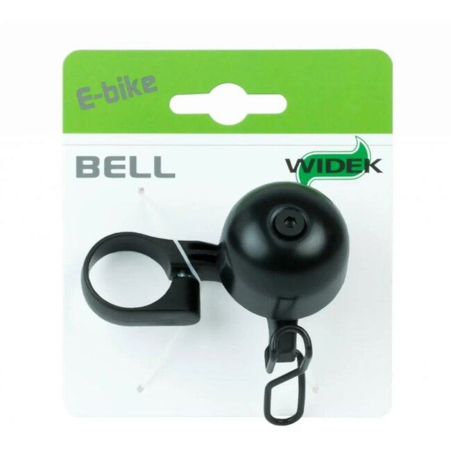 Widek Fietsbel met speciale beugel - all black - compact en duurzaam ontwerp