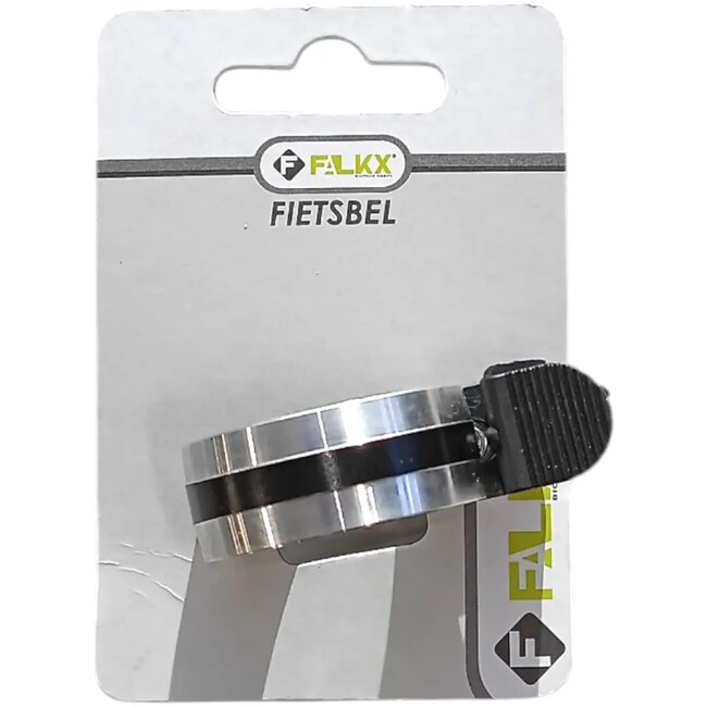 Falkx Fietsbel zilver - Compact ontwerp - Duurzaam aluminium - Eenvoudige installatie