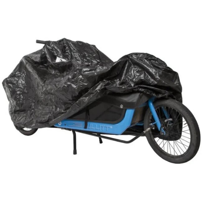 M-Wave Fietshoes voor bakfiets - Weerbestendig - Geschikt voor enkel voorwiel - 280x135x70 cm - Zwart
