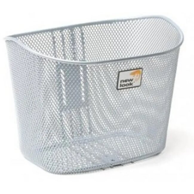 New Looxs Fietsmand zilver - verstelbaar - 21 liter - stuurpenmontage - 34 cm lang