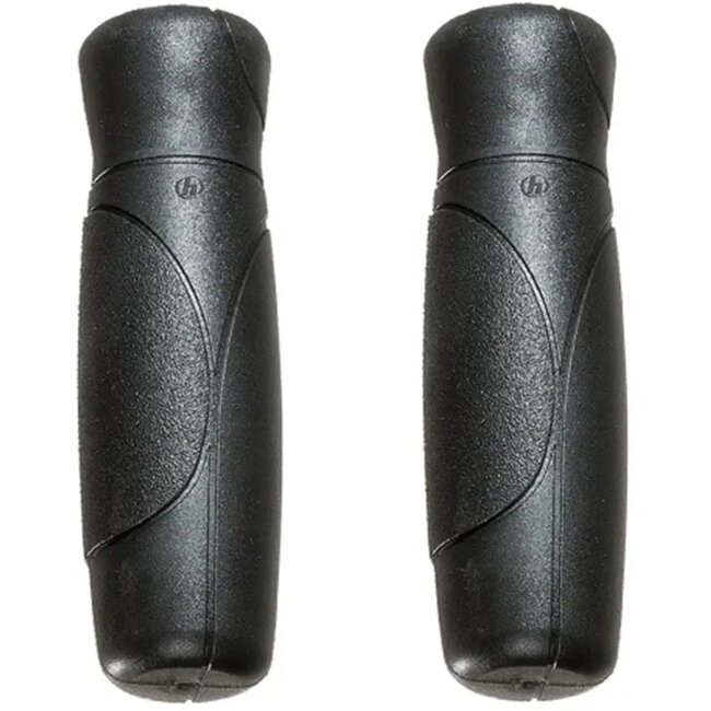 Herrmans Handvatten - Ergonomisch - TPE Materiaal - Zwart - 120 mm - Set van 2