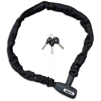 Lynx Kettingslot - Gehard Staal - Auto-click Systeem - 5.5x110 cm - Zwart - Inclusief 3 Sleutels