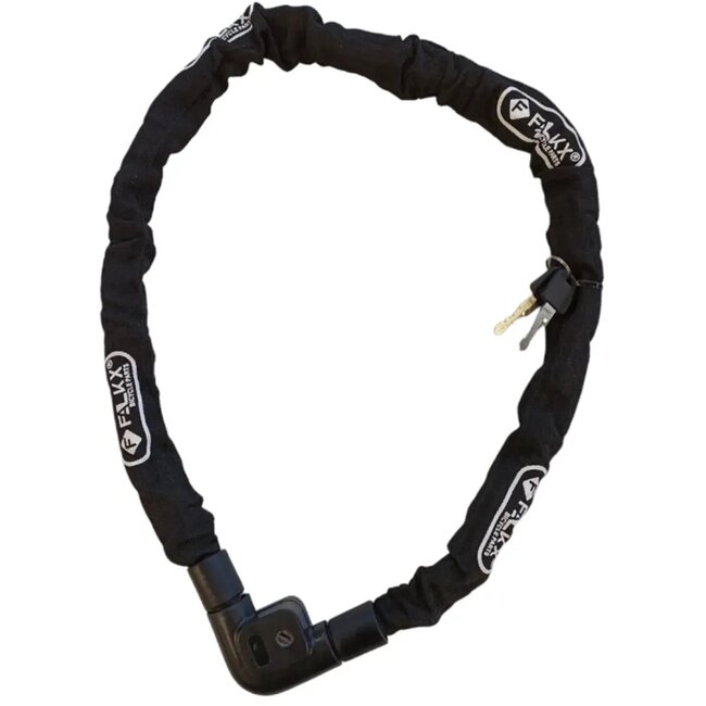 Falkx Kettingslot - Zwart - 7 mm - 120 cm - Veiligheidsslot