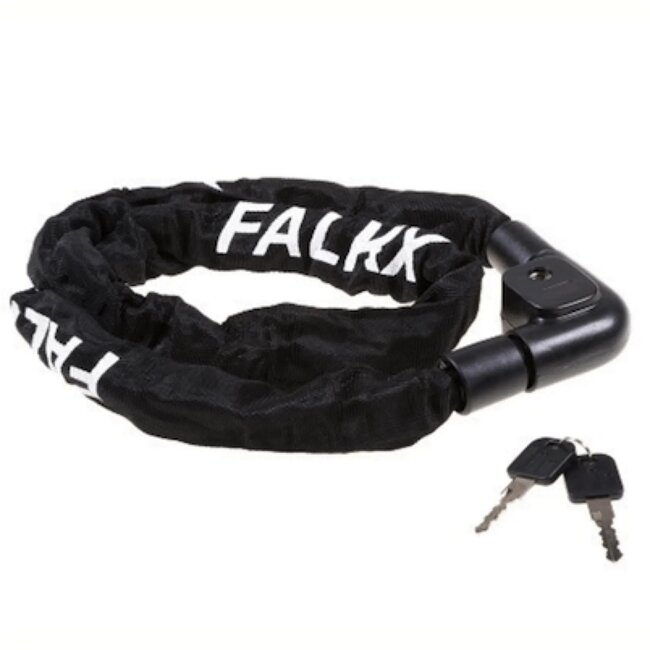 Falkx Kettingslot - Zwart - 7 mm - 120 cm - Veiligheidsslot