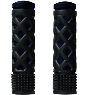 Simson Kinderfiets handvatten - Verstelbaar - Zwart rubber - Ruitmotief - Optimale grip