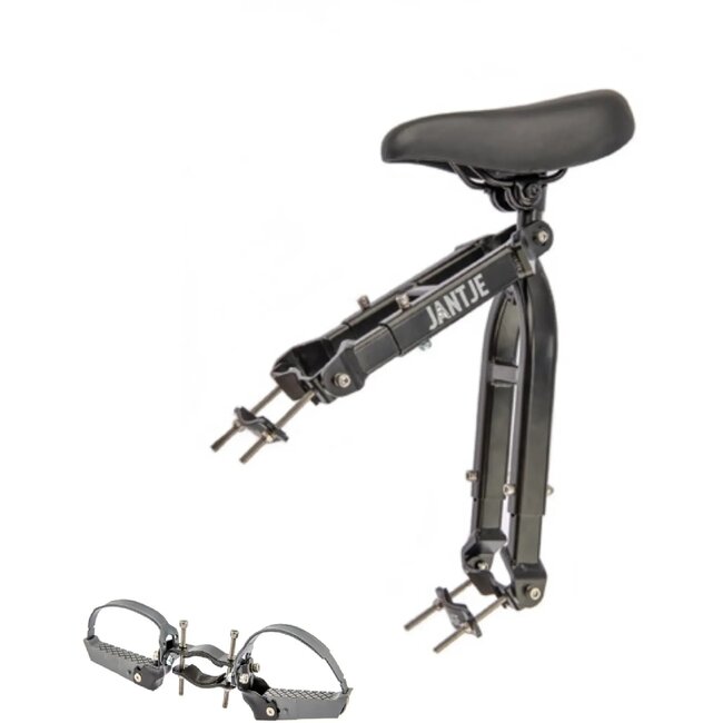 Mirage Kinderzitje met verstelbare voetsteunen - Universeel - Lichtgewicht - Geschikt voor damesfietsen