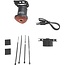 Falkx LED fietsachterlicht - remfunctie - USB-oplaadbaar - 2 montagebeugels - waterdicht - 40 uur gebruikstijd