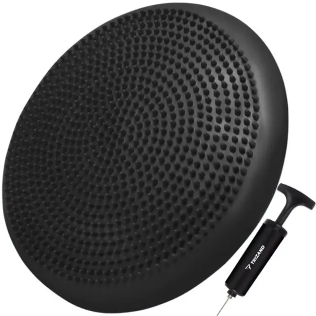 Trizand Sensorimotorisch Balanskussen met Pomp – Zwart - 34 cm - PVC