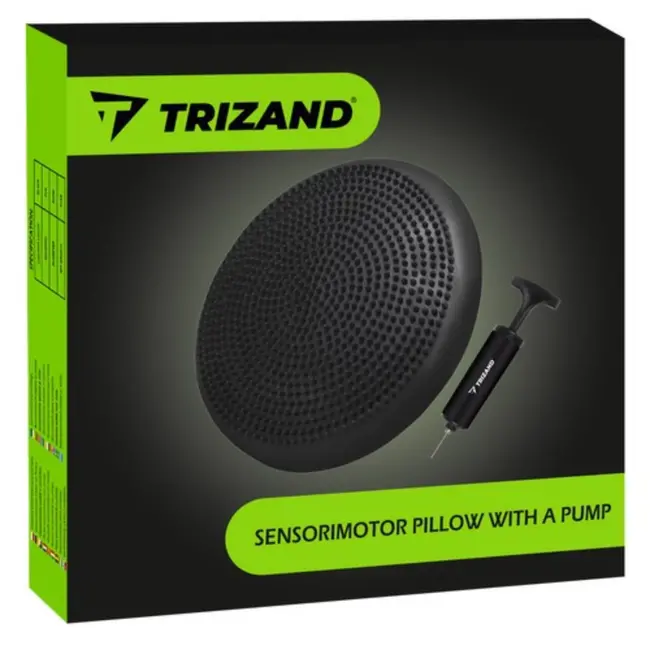 Trizand Sensorimotorisch Balanskussen met Pomp – Zwart - 34 cm - PVC