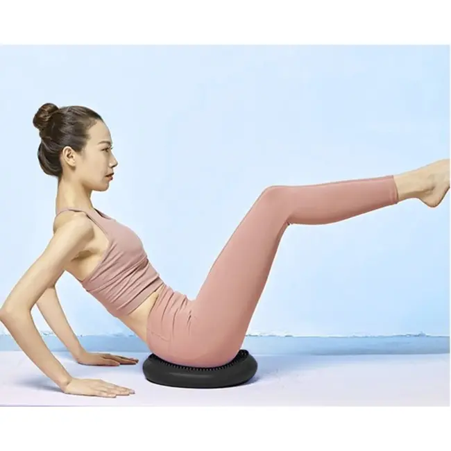 Trizand Sensorimotorisch Balanskussen met Pomp – Zwart - 34 cm - PVC