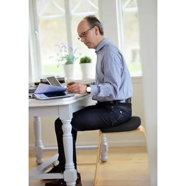 Trizand Sensorimotorisch Balanskussen met Pomp – Zwart - 34 cm - PVC