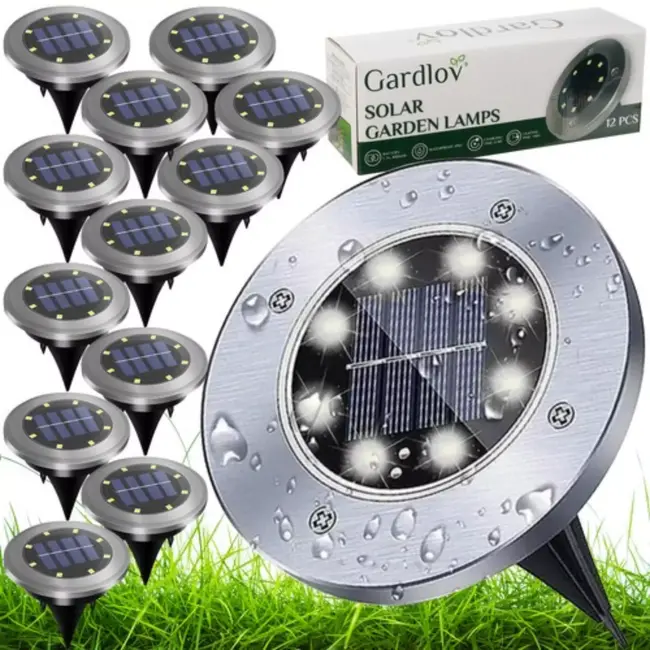 Gardlov Solar Tuinlampen LED set – 12 stuks - IP65 - met sensor