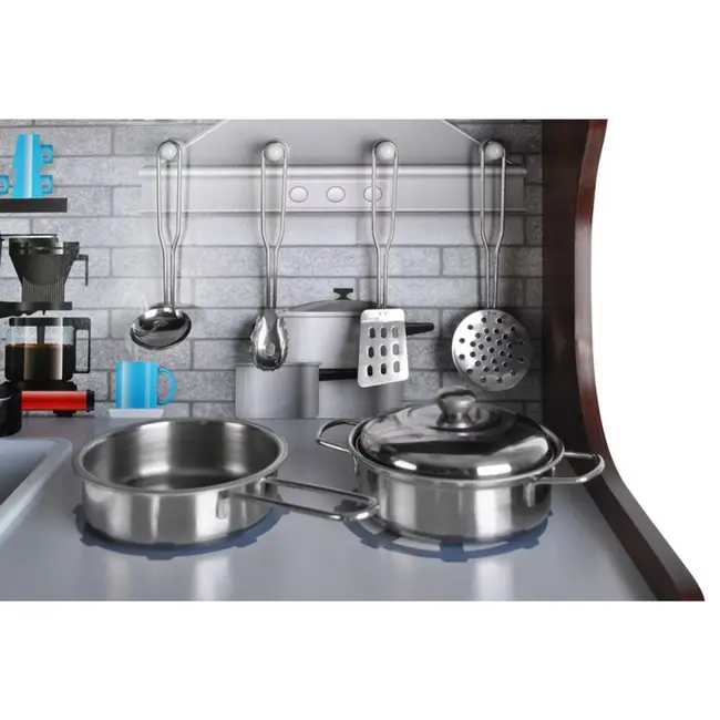 Kruzzel Houten Kinderkeuken - Licht en Geluid – Inclusief Accessoires