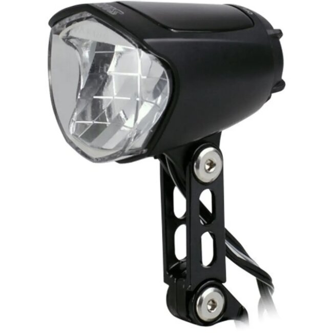 Simson LED koplamp naafdynamo - 30 LUX - automatische aan/uit functie - standlicht - zwart