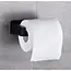 Ruhhy Zwarte Toiletrolhouder Loft Stijl – Boorvrij en Vochtbestendig