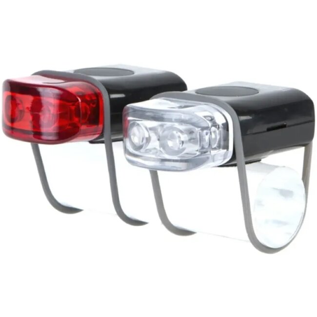 Ikzilight Mini LED-set - Waterdicht - Siliconen strap - Zwart - Compact en lichtgewicht