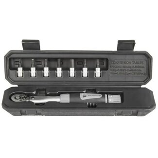 M-Wave Momentsleutelset - Instelbaar 2-24 Nm - 8-delig - Inclusief Doppenset en Opbergkoffer