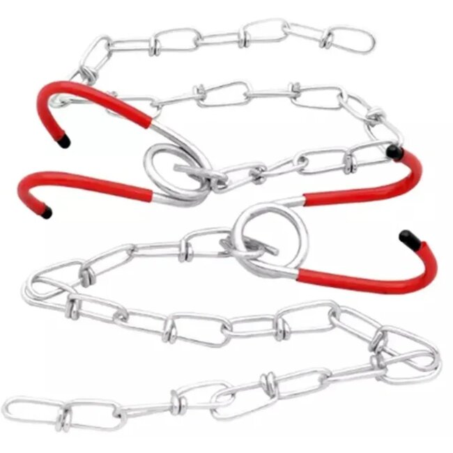 Simson Ophangkettingen voor fietsen - Verstelbaar - Ruimtebesparend - 50 cm - Veilig met rubberen haken