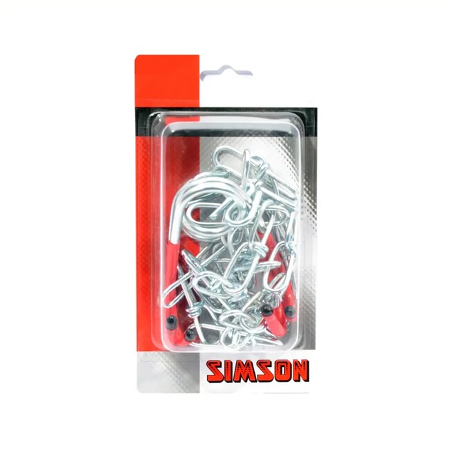 Simson Ophangkettingen voor fietsen - Verstelbaar - Ruimtebesparend - 50 cm - Veilig met rubberen haken