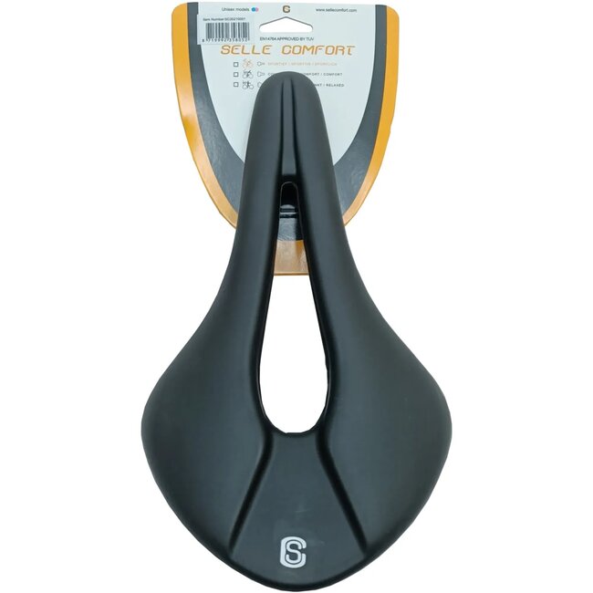 Selle Comfort Racefiets zadel - Comfortabel ontwerp - 26.5x14.5 cm - Zonder strop