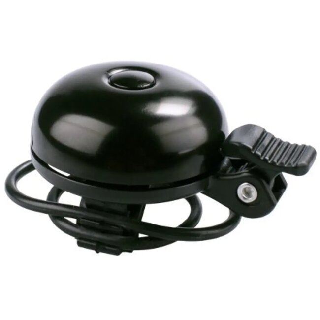 Simson Racefietsbel - Elastische Bevestiging - Zwart - Geluid tot 85 dB