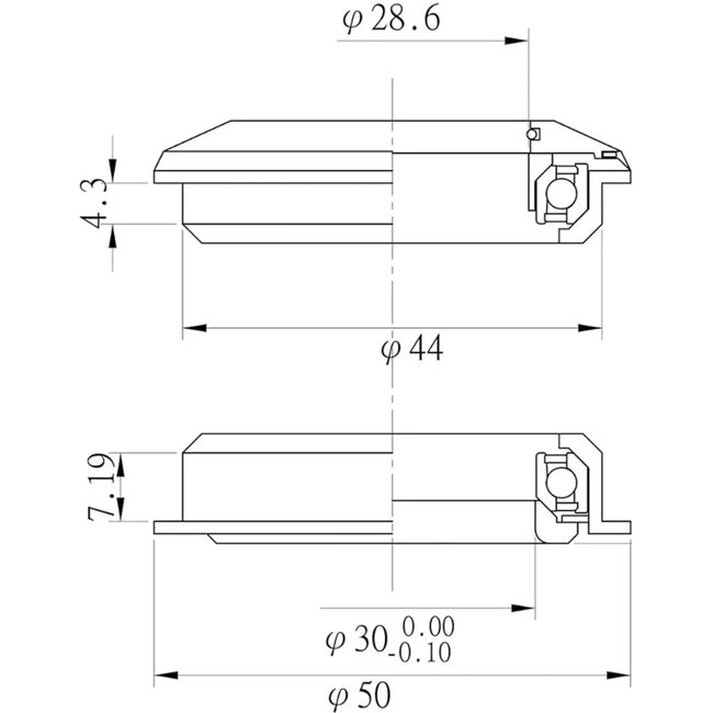 M-Wave Reparatietrapas 113 mm - JIS-vierkant - Geschikt voor BSA & ITA - Staal - Inclusief crankbouten
