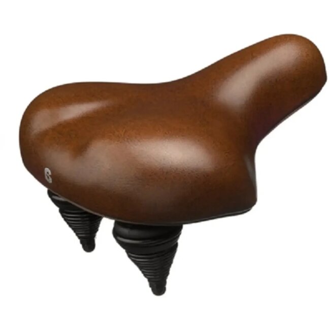 Selle Comfort Retro fietszadel - bruin - comfort en duurzaamheid - hangveren - vacuum gesealed