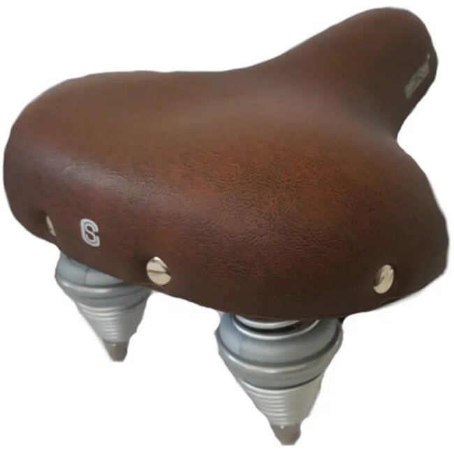 Selle Comfort Retro fietszadel - Medium - Bruin - Smart foam - Ergonomisch ontwerp