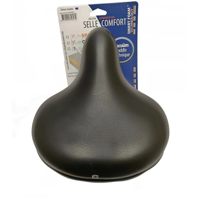Selle Comfort Retro fietszadel XL - Smart Foam - Unisex - Bruin - Comfortabel ontwerp