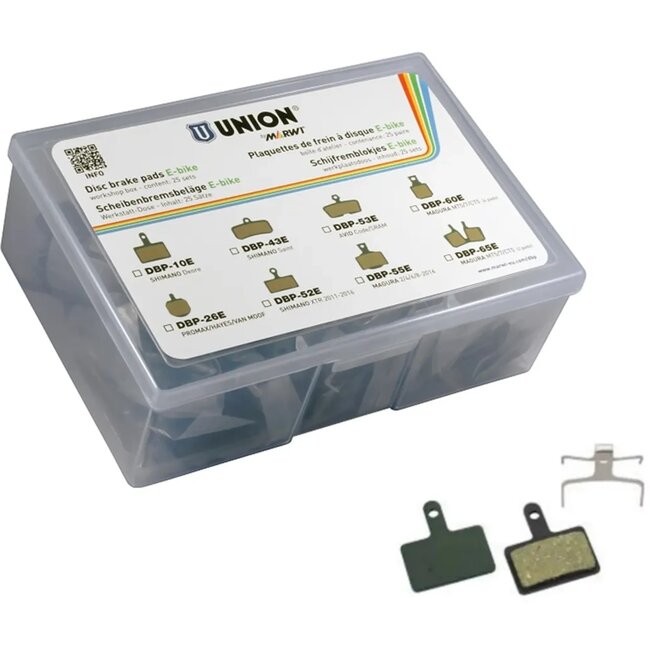 Union Schijfremblokjes - Organisch & Kevlar - Voor E-bikes - 25 Paar