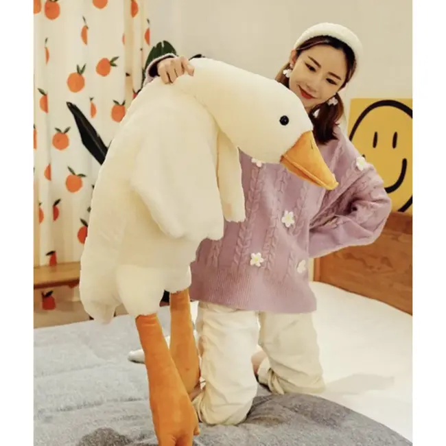 Kruzzel Knuffeldier Gans 130 cm – geschikt vanaf 0 jaar