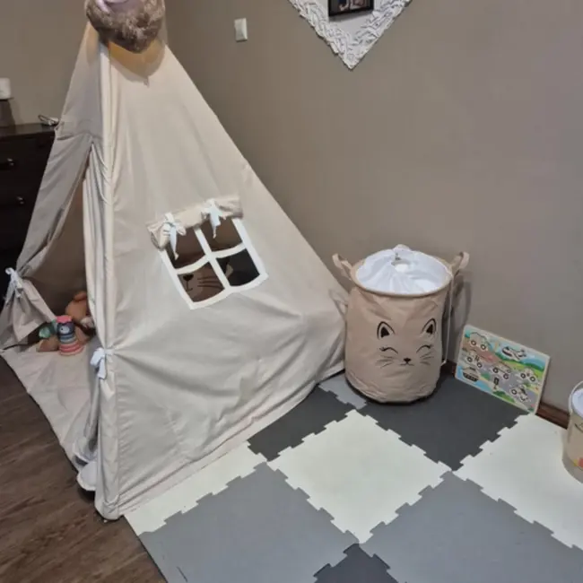 Kruzzel XL Opbergmand met Deksel – 35L - Speelgoed- of Wasmand