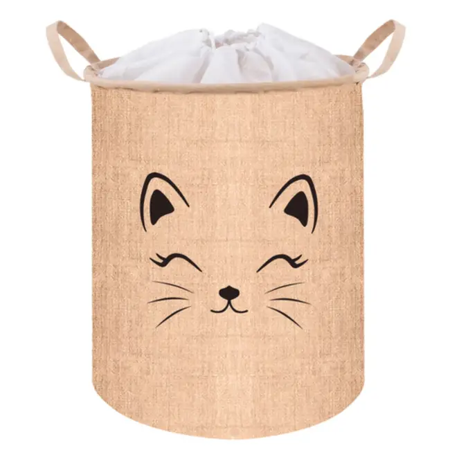 Kruzzel XL Opbergmand met Deksel – 35L - Speelgoed- of Wasmand