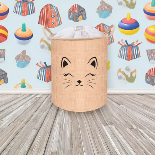 Kruzzel XL Opbergmand met Deksel – 35L - Speelgoed- of Wasmand