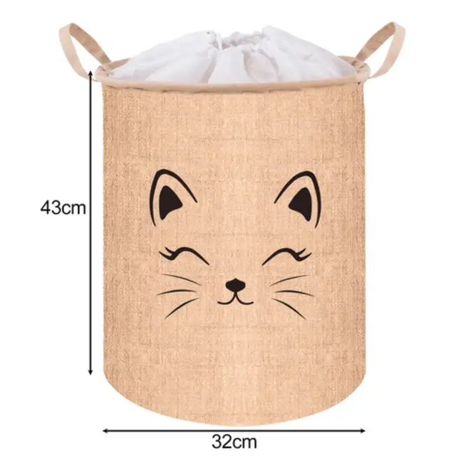 Kruzzel XL Opbergmand met Deksel – 35L - Speelgoed- of Wasmand