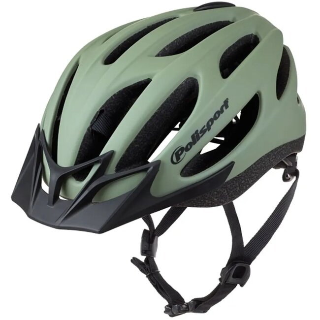 Polisport Sportieve fietshelm - veelzijdig en lichtgewicht - mat groen - maat L (55-57 cm)