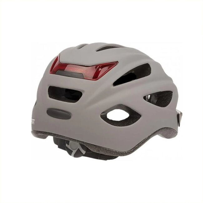 Polisport Stijlvolle fietshelm met ledlicht en matte afwerking - Maat M - Charcoal grijs