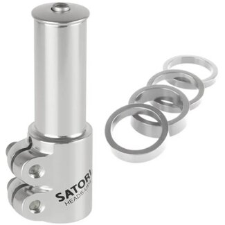 Satori Stuurpen verhoger - verstelbare hoogte - zilver - 117 mm - aluminium