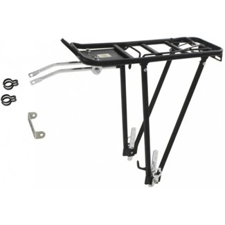 M-Wave Universele bagagedrager - zwart aluminium - 26/28 inch - afneembare zijdelen - max. 25 kg
