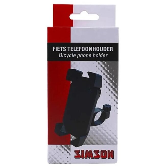 Simson Universele fiets telefoonhouder - Draaibare bevestiging - Geschikt voor schermen tot 17 cm - Veilig en stabiel