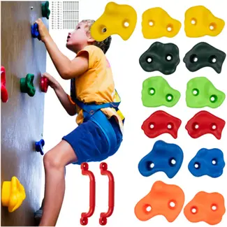Kruzzel Klimstenen Set Kind – 13 Stuks + 2 Grepen