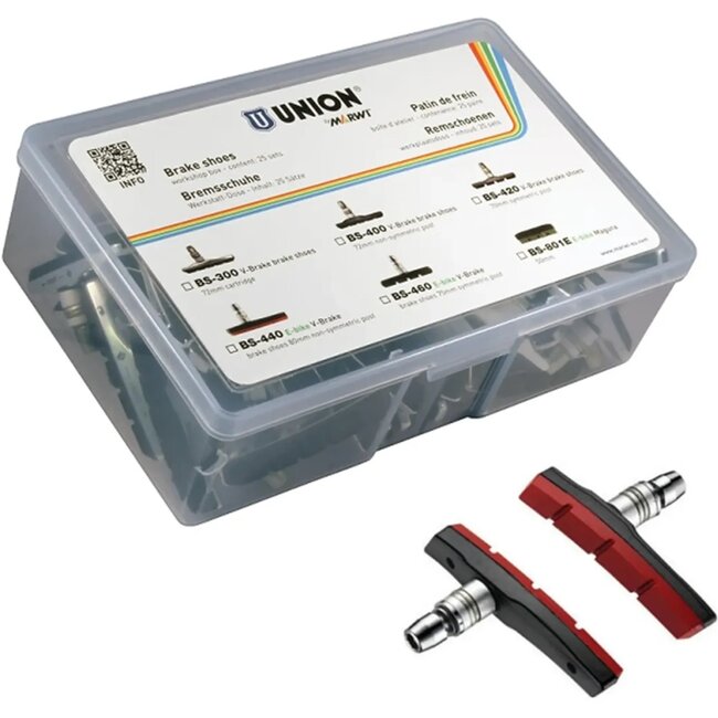 Union V-brake remblok - 80 mm - E-bike - Organisch + Kevlar - Per 25 paar