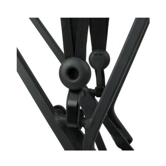 Widek Veiligheidsbinder met stalen haak - 24mm & 12mm banden - zwart - 54 cm