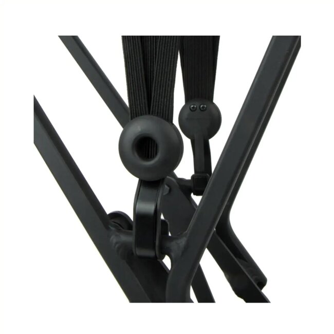 Widek Veiligheidsbinder met stalen haak - 24mm & 12mm banden - zwart - 54 cm