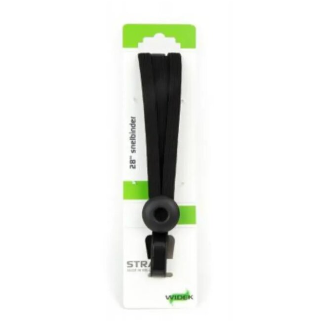 Widek Veiligheidsbinder met stalen haak - 24mm & 12mm banden - zwart - 54 cm